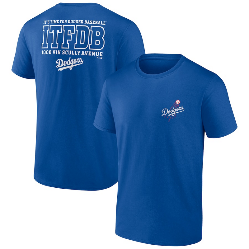 MLB Dodgers Royal  T-Shirt 4