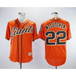 MLB Giants 22 Andrew McCutchen Orange Cool Base Men Jersey