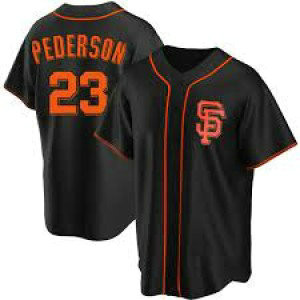 MLB Giants 23 Joc Pederson Black Nike Cool Base Men Jersey