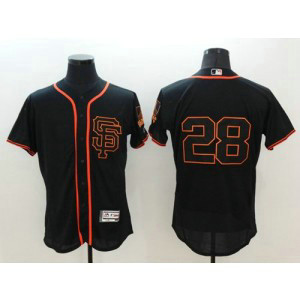 MLB Giants 28 Buster Posey Black Flexbase Alternate Men Jersey