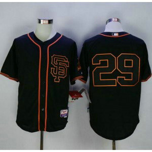 MLB Giants 29 Jeff Samardzija Black Cool Base Men Jersey