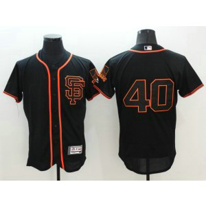MLB Giants 40 Madison Bumgarner Black Flexbase Men Jersey