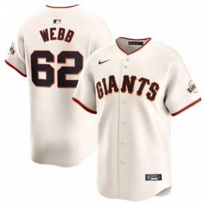 MLB Giants 62 Logan Webb Cream Nike Cool Base Men Jersey