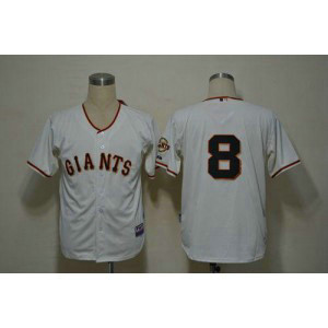 MLB Giants 8 Hunter Pence Cream Cool Base Men Jersey