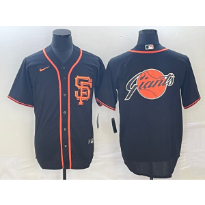 MLB Giants Blank Black Baseball Logo Nike Cool Base Men Jersey