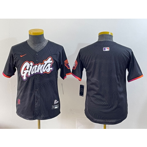 MLB Giants Blank Black Nike Cool Base Women Jersey