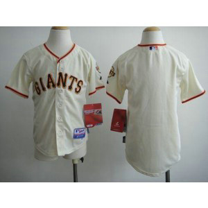 MLB Giants Blank Gream Youth Jersey