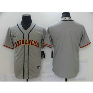 MLB Giants Blank Grey Nike Cool Base Men Jerseys