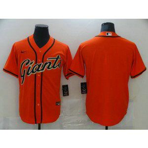 MLB Giants Orange Blank Nike Cool Base Men Jersey
