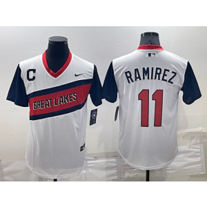 MLB Indians 11 Jose Ramirez Nickname Cool Base Men Jersey