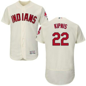 MLB Indians 22 Jason Kipnis Cream Flexbase Men Jersey