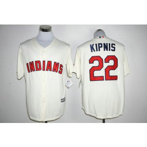 MLB Indians 22 Jason Kipnis Cream New Cool Base Men Jersey