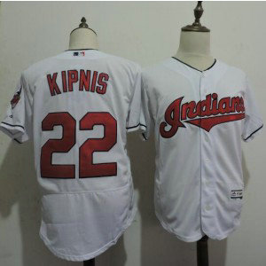 MLB Indians 22 Jason Kipnis White Flexbase Men Jersey
