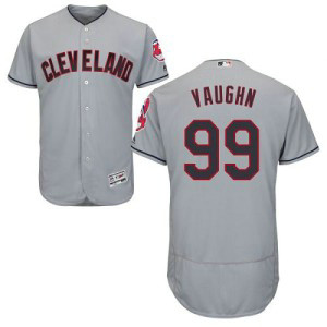 MLB Indians 99 Ricky Vaughn Grey Flexbase Men Jersey