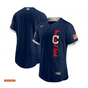 MLB Indians Blank Navy 2021 All-Star Flexbase Men Jersey