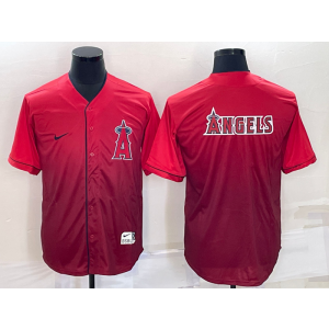 MLB Los Angeles Angels Blank Red Baseball Logo Nike Men Jersey