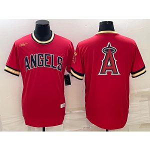 MLB Los Angeles Angels Red Blank Baseball Logo Nike Men Jersey