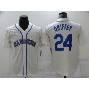 MLB Mariners 24 Ken Griffey Nike Cool Base Men Jersey