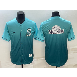 MLB Mariners Blank Green Drift Baseball Logo Nike Men Jersey