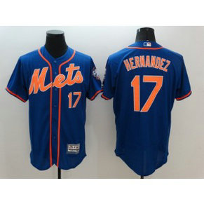 MLB Mets 17 Keith Hernandez Blue Cool Base Men Jersey