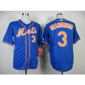 MLB Mets 3 Curtis Granderson Blue Alternate Home Cool Base Men Jersey