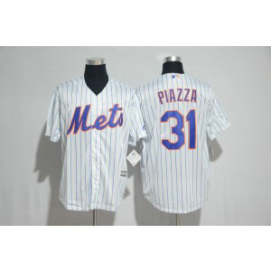 MLB Mets 31 Mike Piazza White New Cool Base Men Jersey
