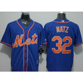 MLB Mets 32 Steven Matz Blue New Cool Base Alternate Home Men Jersey