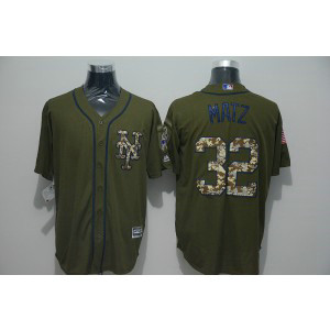 MLB Mets 32 Steven Matz Green Salute to Service Men Jersey