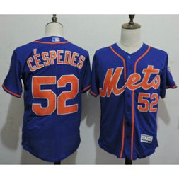 MLB Mets 52 Yoenis Cespedes Blue Flexbase Men Jersey