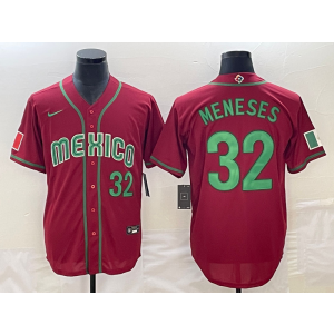 MLB Mexico 32 Meneses 2023 World Series Nike Cool Base Men Jersey