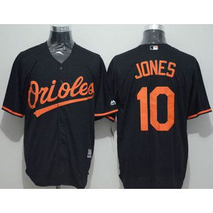 MLB Orioles 10 Adam Jones Black New Cool Base Men Jersey