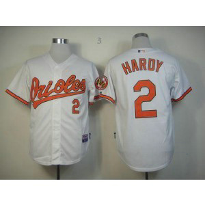 MLB Orioles 2 J.J. Hardy White Cool Base Men Jersey
