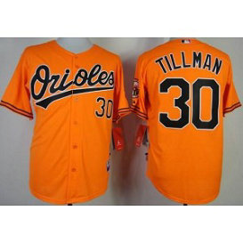 MLB Orioles 30 Chris Tillman Orange Cool Base Men Jersey