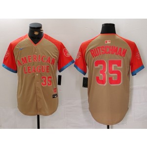 MLB Orioles 35 Adley Rutschman Cream 2024 All-Star Nike Cool Base Men Jersey