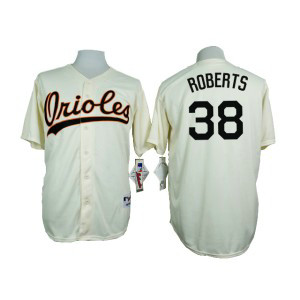 MLB Orioles 38 Brian Roberts Cream 1954 Turn Back The Clock Throwback Men Jersey