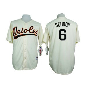 MLB Orioles 6 Jonathan Schoop Cream 1954 Turn Back The Clock Throwback Men Jersey