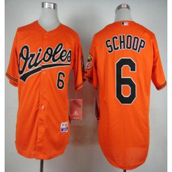 MLB Orioles 6 Jonathan Schoop Orange Cool Base Men Jersey