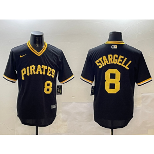 MLB Orioles 8 Cal Ripken Black Nike Cool Base Men Jersey