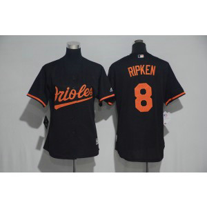 MLB Orioles 8 Cal Ripken Jr. Black Cool Base Women Jersey