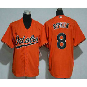 MLB Orioles 8 Cal Ripken Jr. Orange Cool Base Youth Jersey
