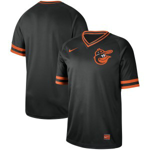 MLB Orioles Blank Black Nike Cooperstown Collection Legend V-Neck Men Jersey