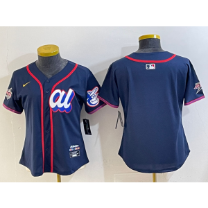 MLB Orioles Blank Navy American League 2025 All Star Nike Cool Base Women Jersey