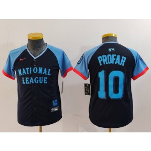 MLB Padres 10 Jurickson Profar Black 2024 All-Star Nike Cool Base Youth Jersey