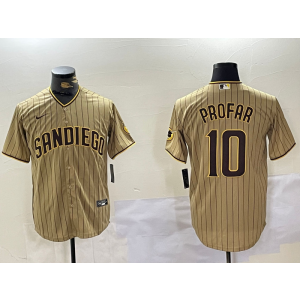 MLB Padres 10 Jurickson Profar Brown Nike Cool Base Men Jersey