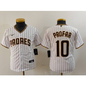 MLB Padres 10 Jurickson Profar White Nike Cool Base Youth Jersey