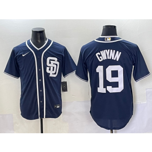 MLB Padres 19 Tony Gwynn Navy Nike Cool Base Men Jersey