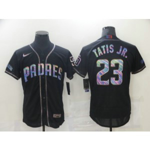 MLB Padres 23 Fernando Tatis Jr. Black Flexbase Men Jersey