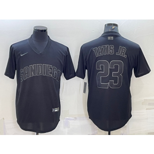 MLB Padres 23 Fernando Tatis Jr. Black Nike Cool Base Men Jersey