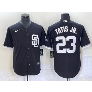 MLB Padres 23 Fernando Tatis Jr. Black Nike Cool Base Men Jersey