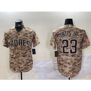 MLB Padres 23 Fernando Tatis Jr. Camo Nike Cool Base Men Jersey